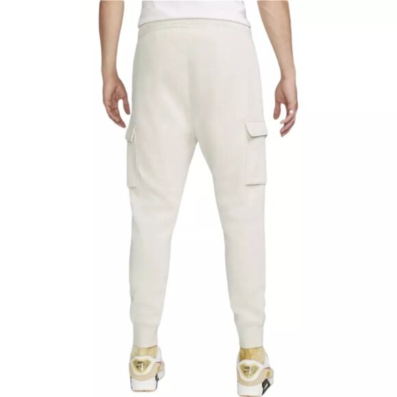 Nike Club Men's Fleece Sweatsuit 2 Pc Tracksuit Matching Bone Beige Tan NWT - Picture 5 of 14